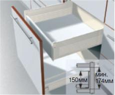 Внутренние металлические ящики Метабокс H (METABOX) | Мебельная ...